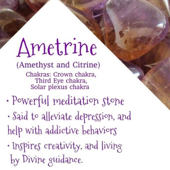 Genuine Ametrine double point crystal necklace - Picture 5 of 8